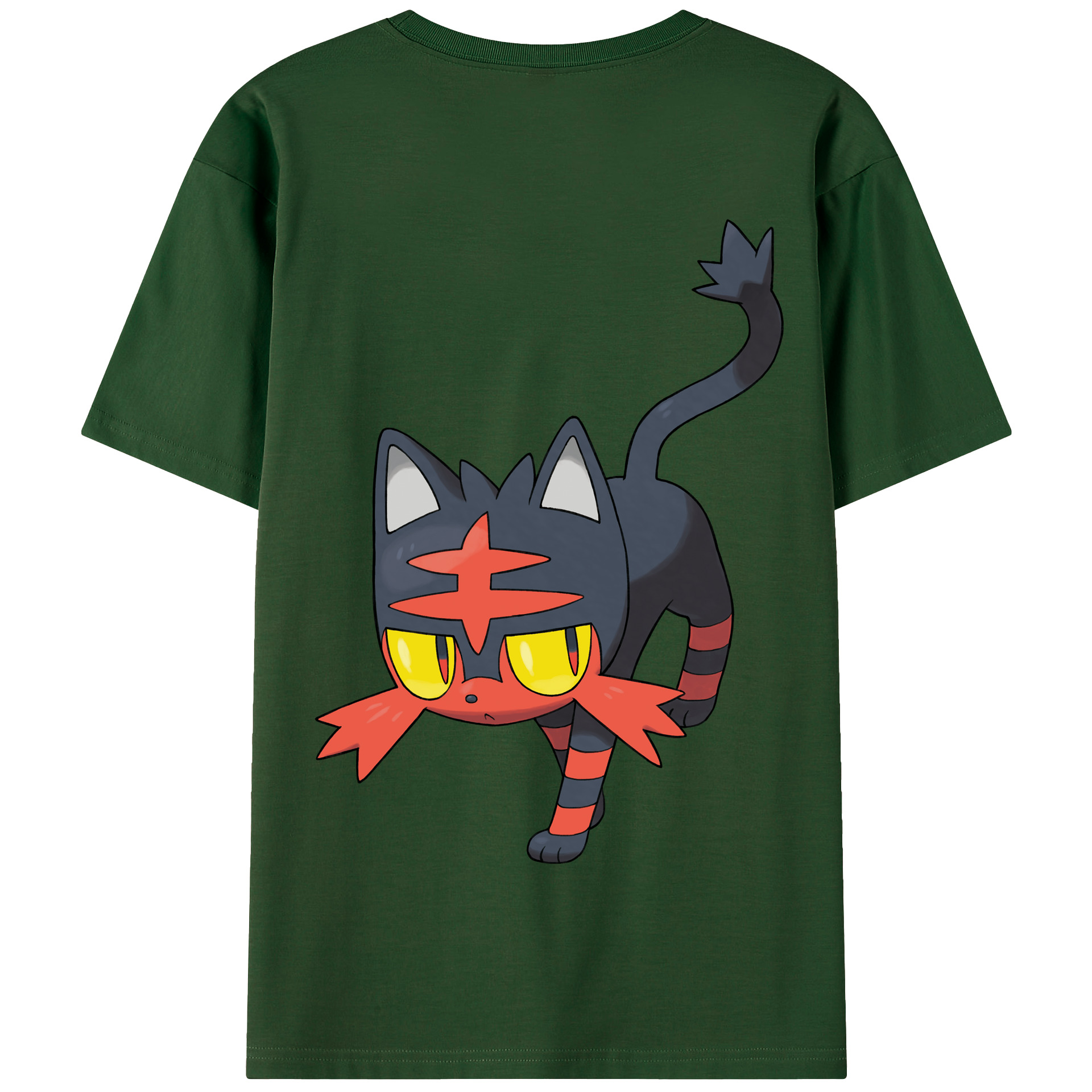 （画像用） ポケットモンスター Pokémon 綿100％半袖Tシャツ（背面プリント）